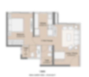 1 BHK Floor Plan