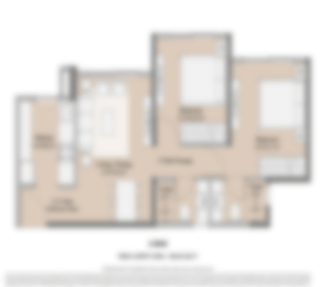2 BHK Floor Plan
